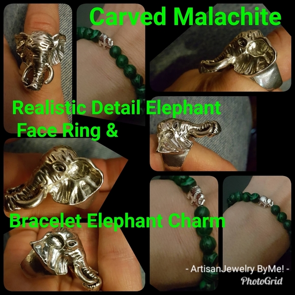 Sale Artisan Elephant HandmadeBracelet&Ring Sets - Picture 8 of 14